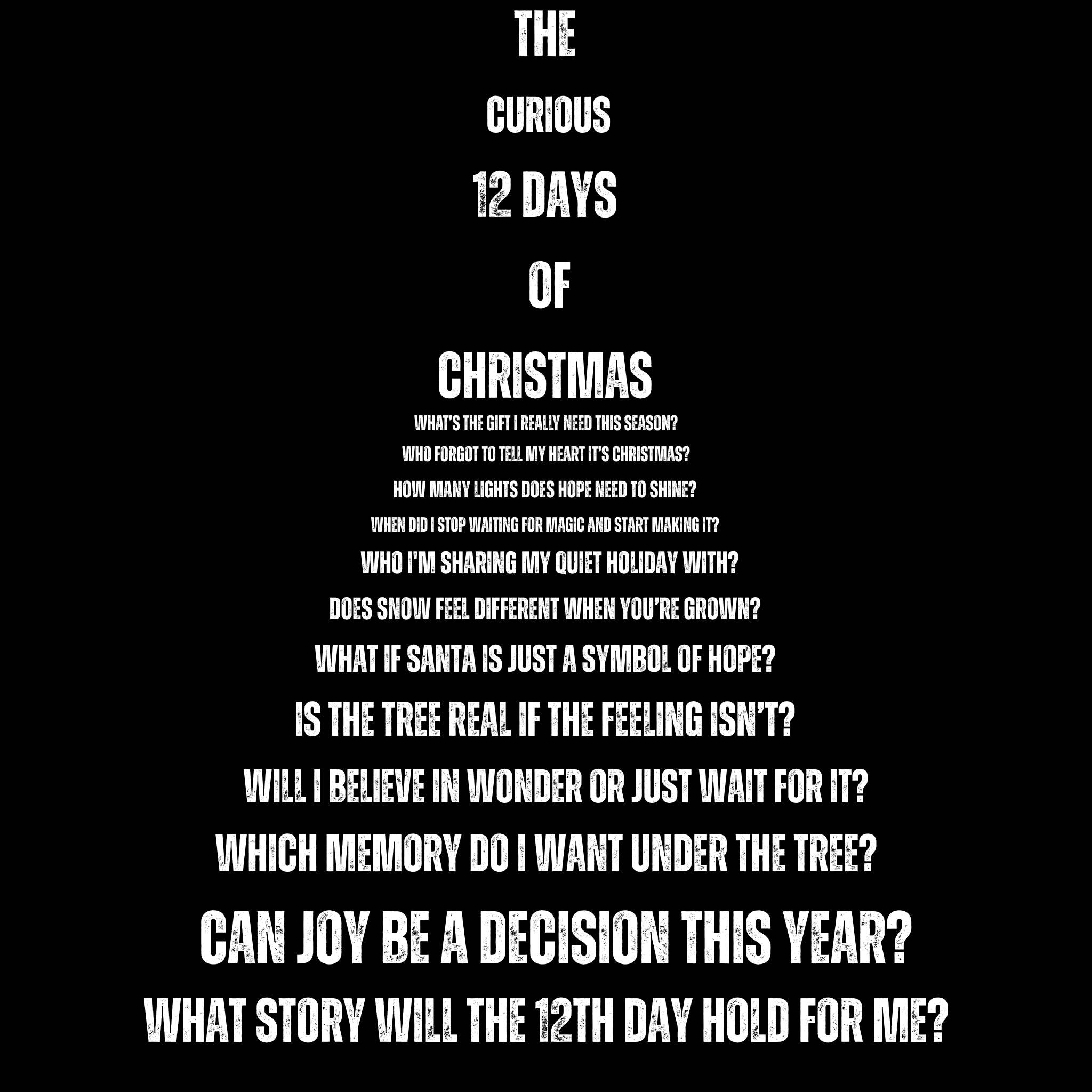 The Curious 12 Days Of Christmas