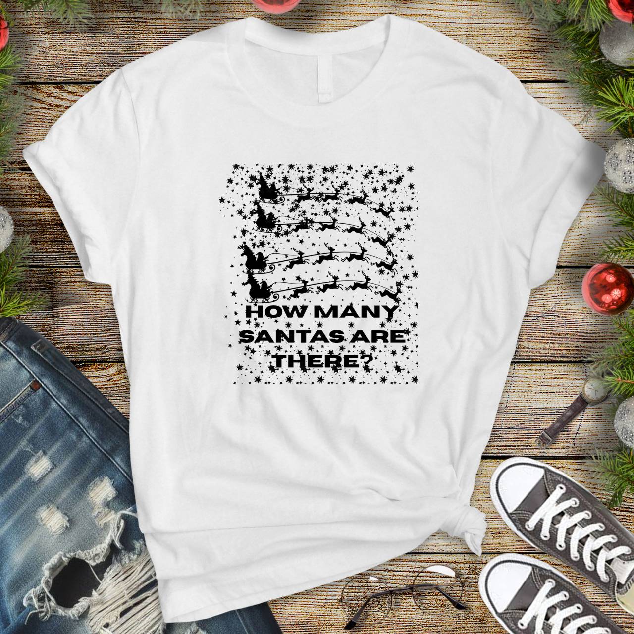 How many Santas Are There Tee