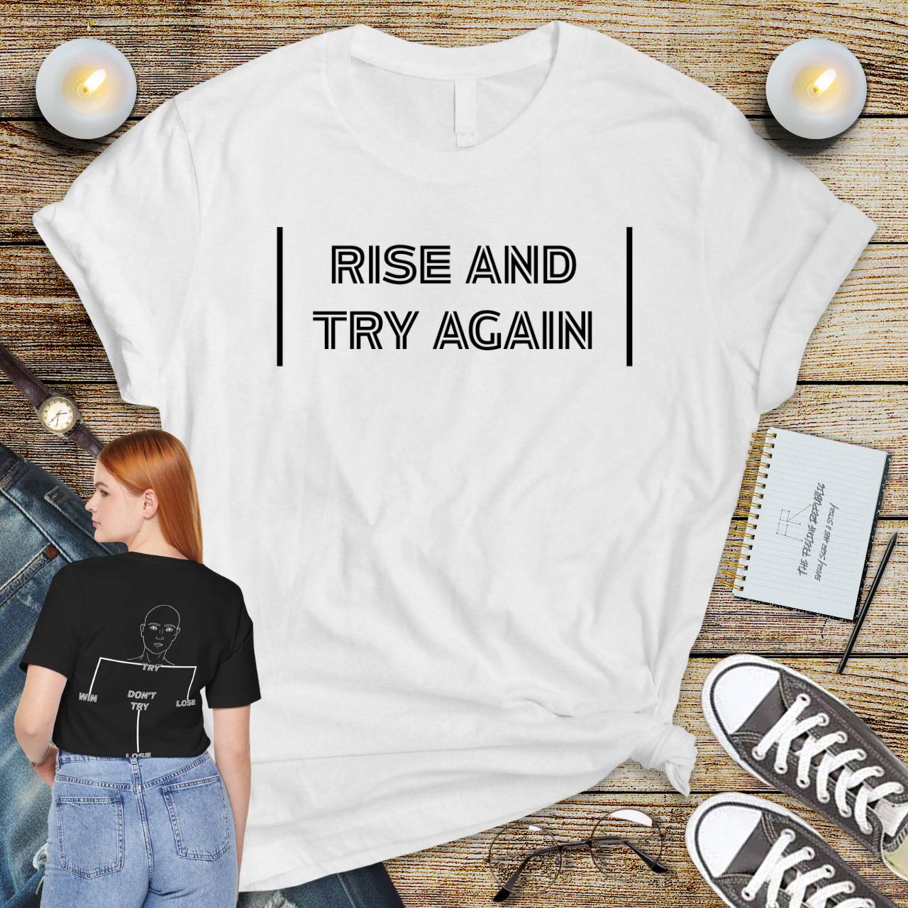 Rise and Try Again Tee